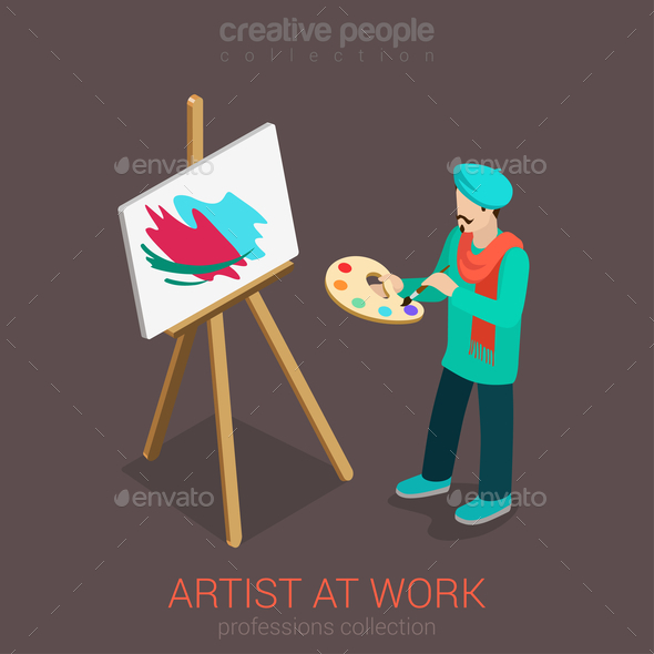Artist Painter - People Characters