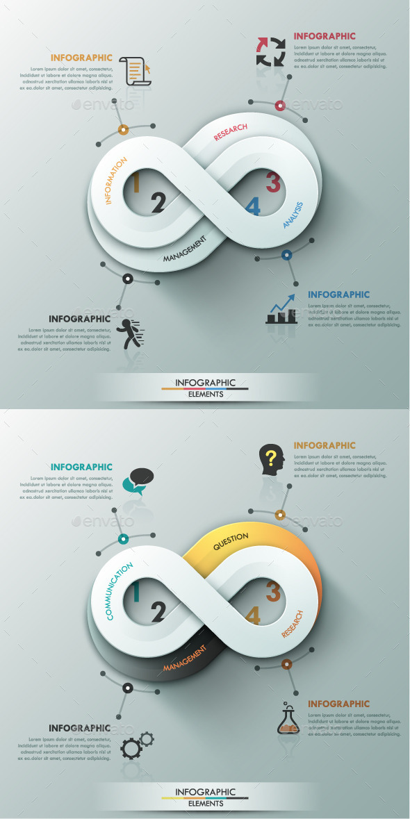 Modern Infographic Options Banner (2 Colors) - Infographics