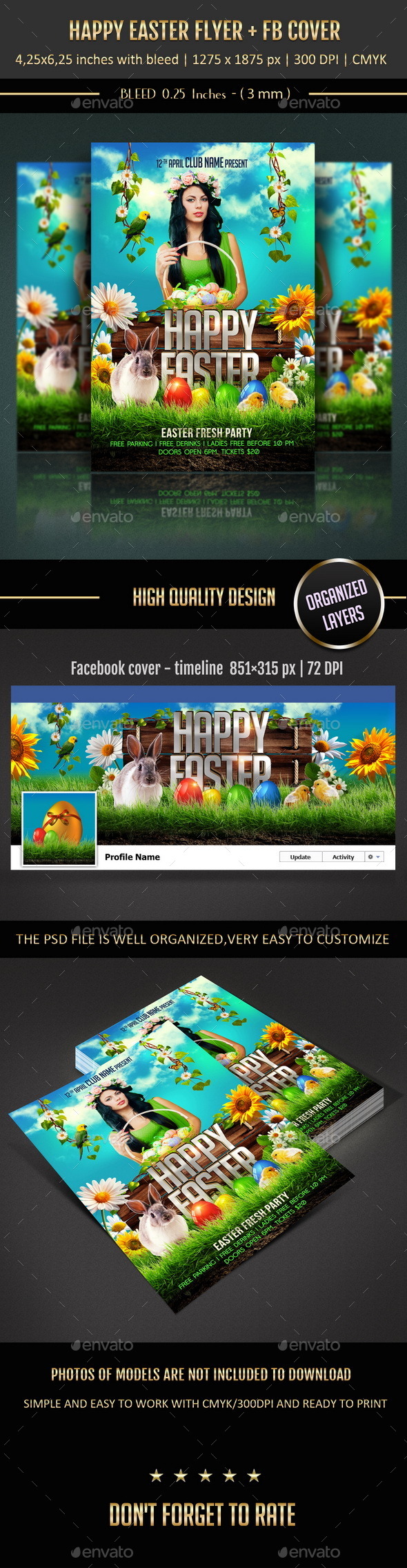 Happy Easter Flyer - Holidays Events