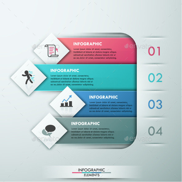 Modern Infographic Paper Template - Infographics
