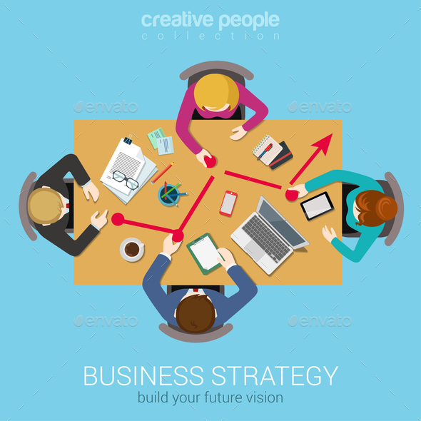 Business Strategy Graphic - Concepts Business