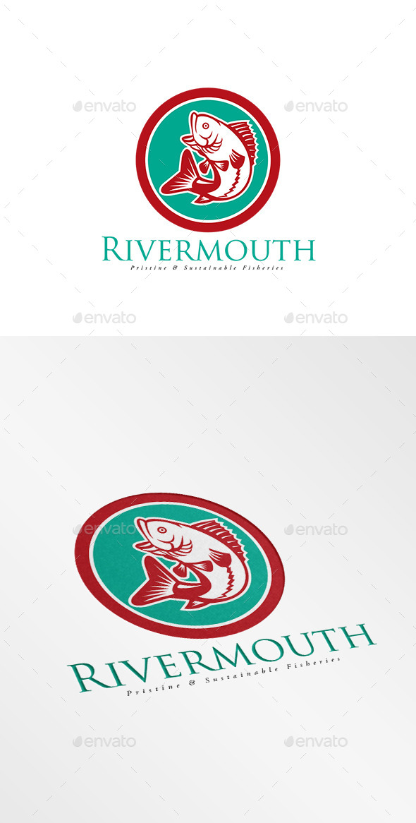 Rivermouth Sustainable Fisheries Logo - Animals Logo Templates