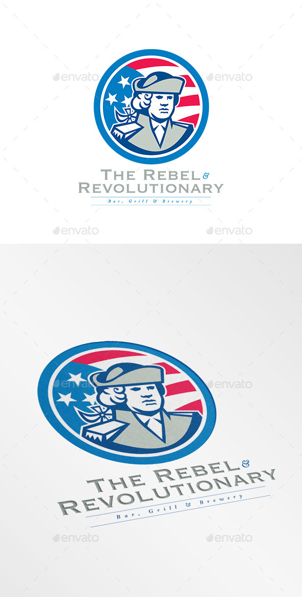 Rebel Bar and Grill Logo - Humans Logo Templates