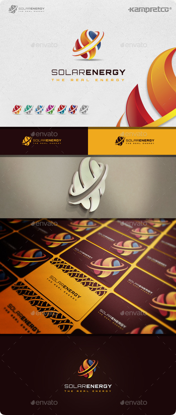 solar energy logo by kampretco graphicriver flyers energy logo