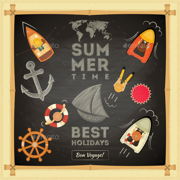 Summer Card - Travel Conceptual