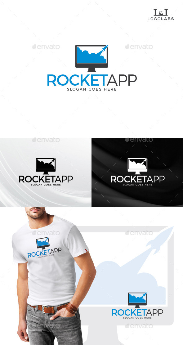 Rocket App Logo - Objects Logo Templates