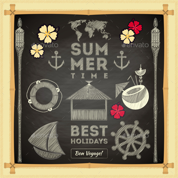 Summer Card - Travel Conceptual