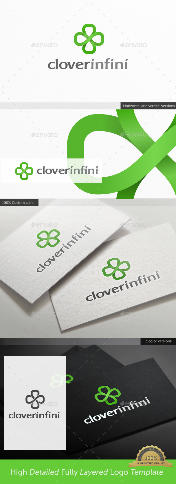 Irish Clover Infinity Logo - Symbols Logo Templates