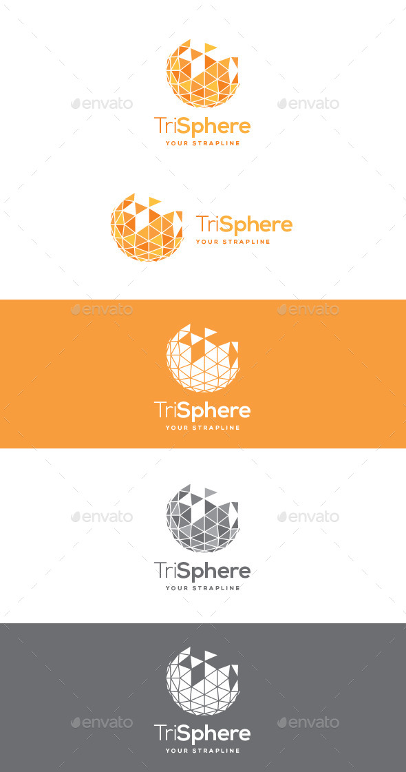 Tri Sphere Logo - Vector Abstract