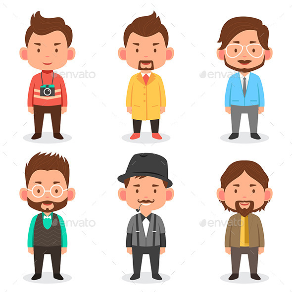 Men Avatars - People Characters