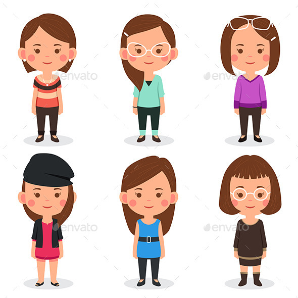 Women Avatars - People Characters