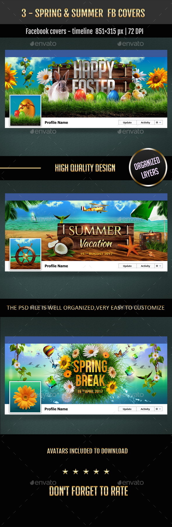 3 - Spring & Summer FB Covers - Facebook Timeline Covers Social Media