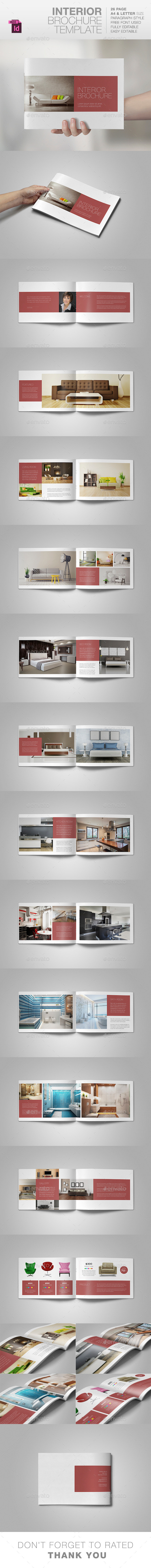 Interior Brochure Template - Brochures Print Templates