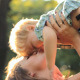 Family Mom Dad And Little Son Hugging In Nature - VideoHive Item for Sale