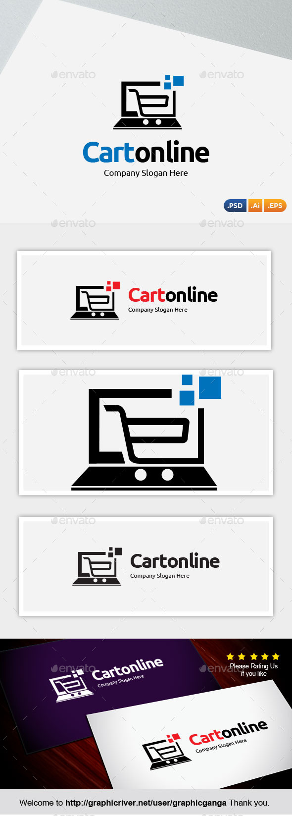 Cart Online - Abstract Logo Templates