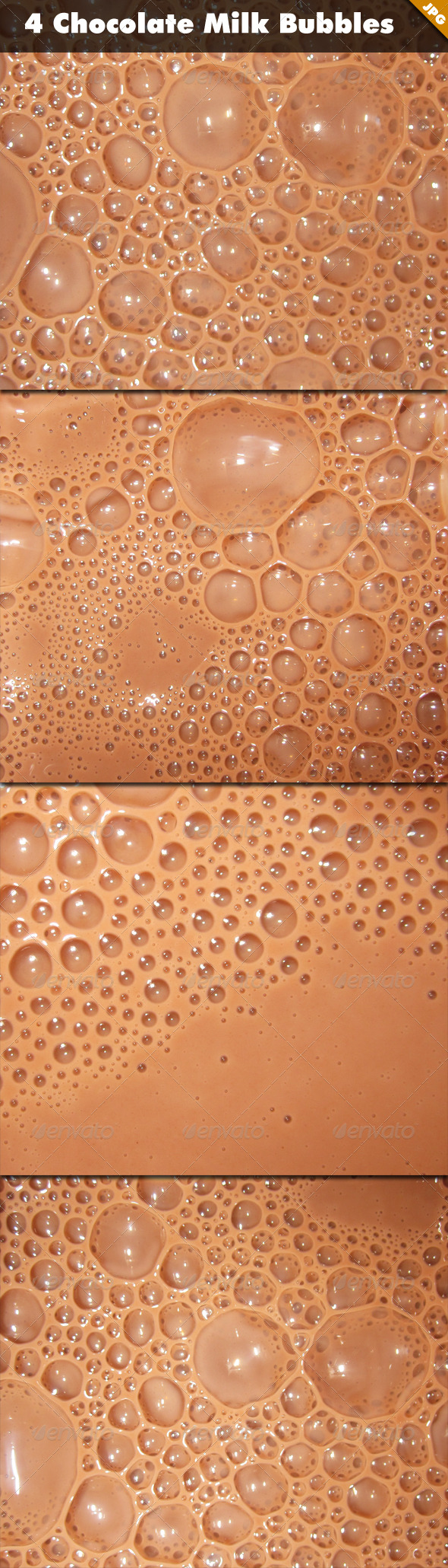 4 Chocolate Milk Bubbles - Liquid Textures