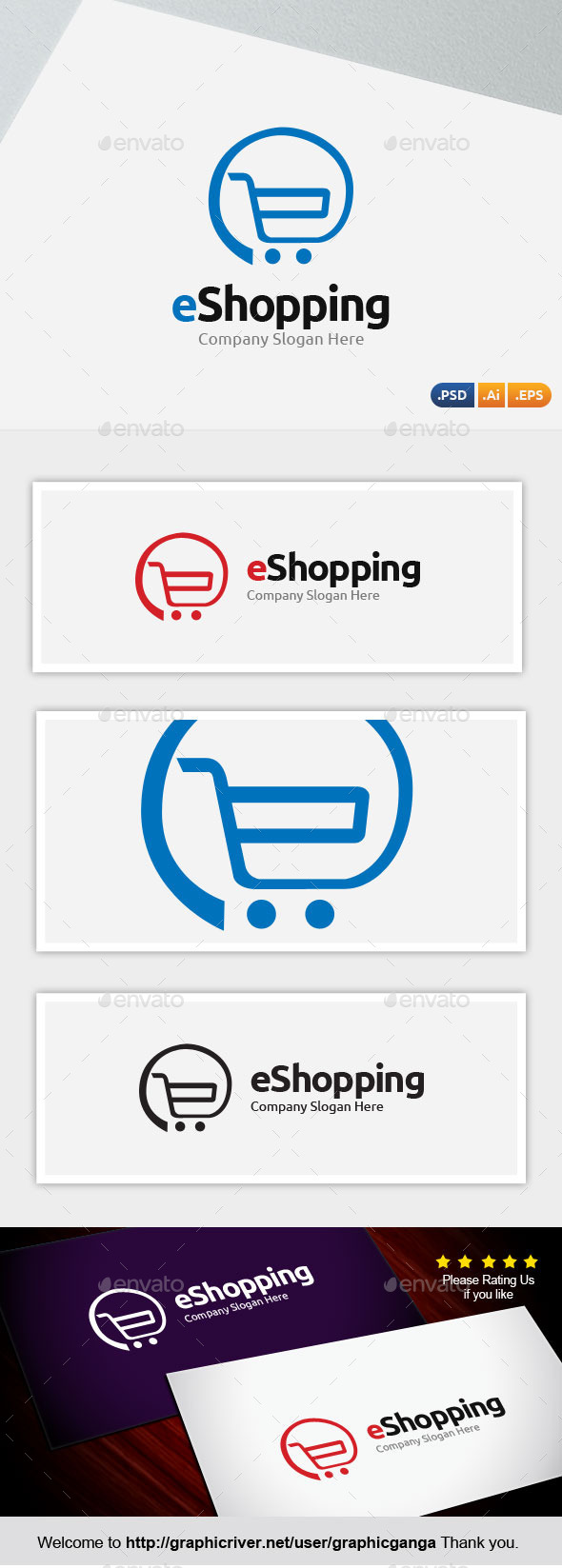 eShopping - Abstract Logo Templates