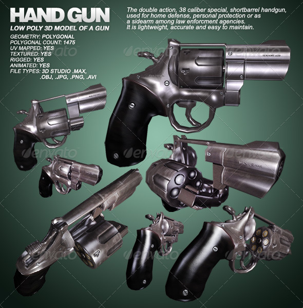Hand Gun - 3Docean 133085