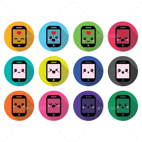 Japanese Kawaii Character Mobile Cellphone - Media Technology