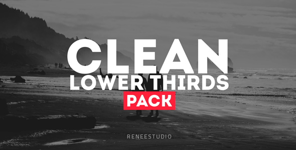 Clean Lower Thirds - VideoHive 10621567