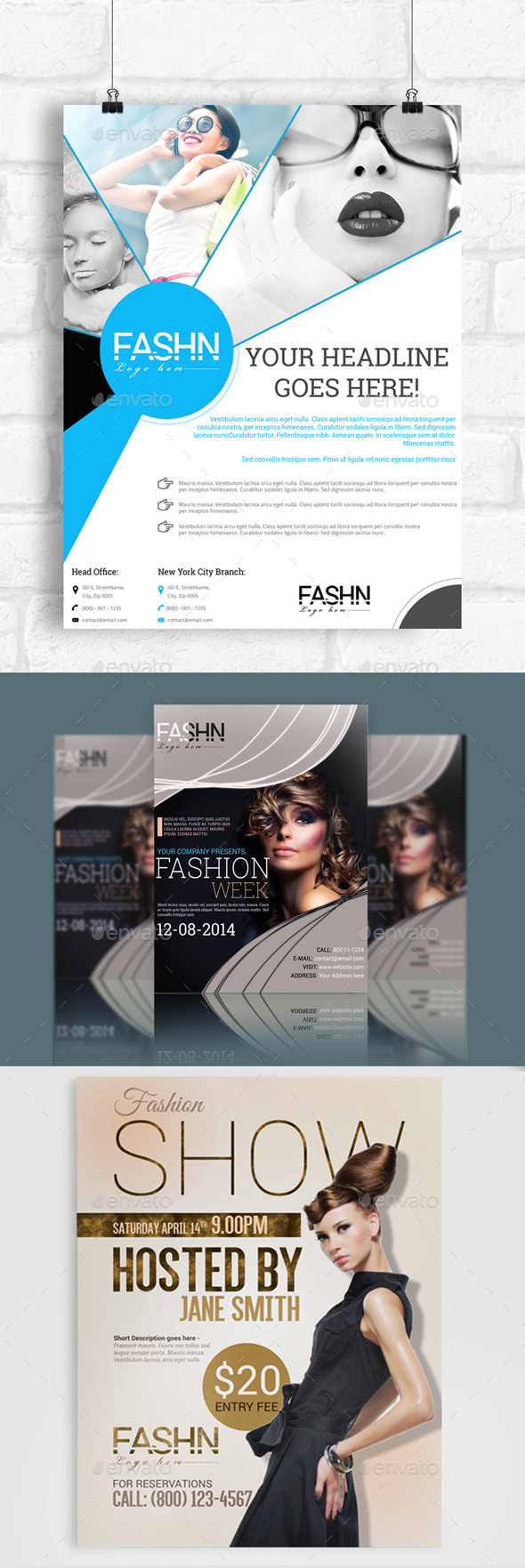 3x Fashion Flyers Bundle - Commerce Flyers