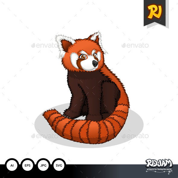 Red Panda Cartoon By Isometric Graphicriver