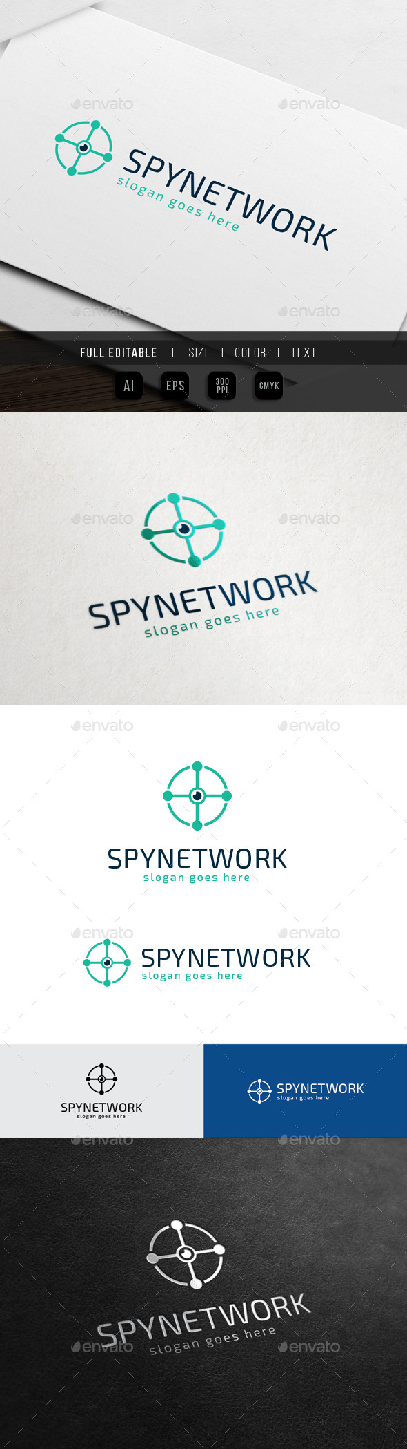 Circle Drone Camera - Spy Network - Objects Logo Templates