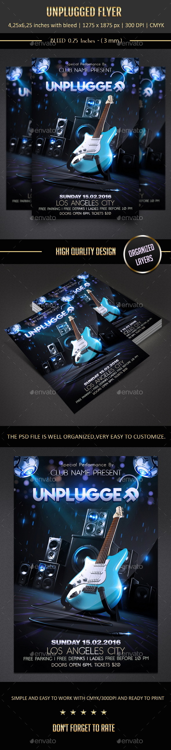 Unplugged Flyer - Events Flyers