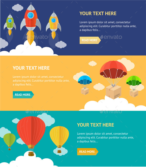 Airship Banner - Business Conceptual
