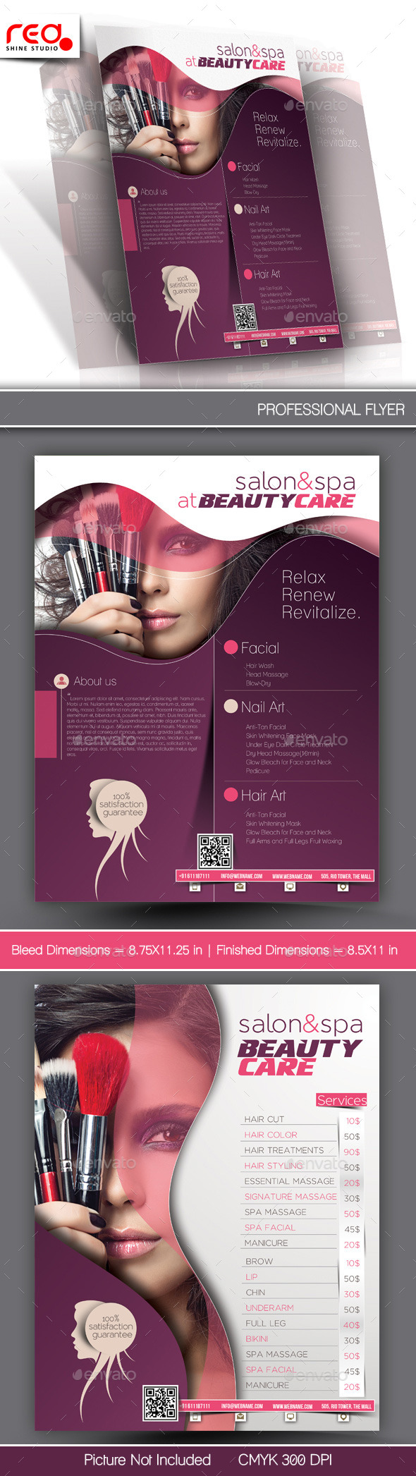 Beauty Care Flyer & Poster Template - Commerce Flyers