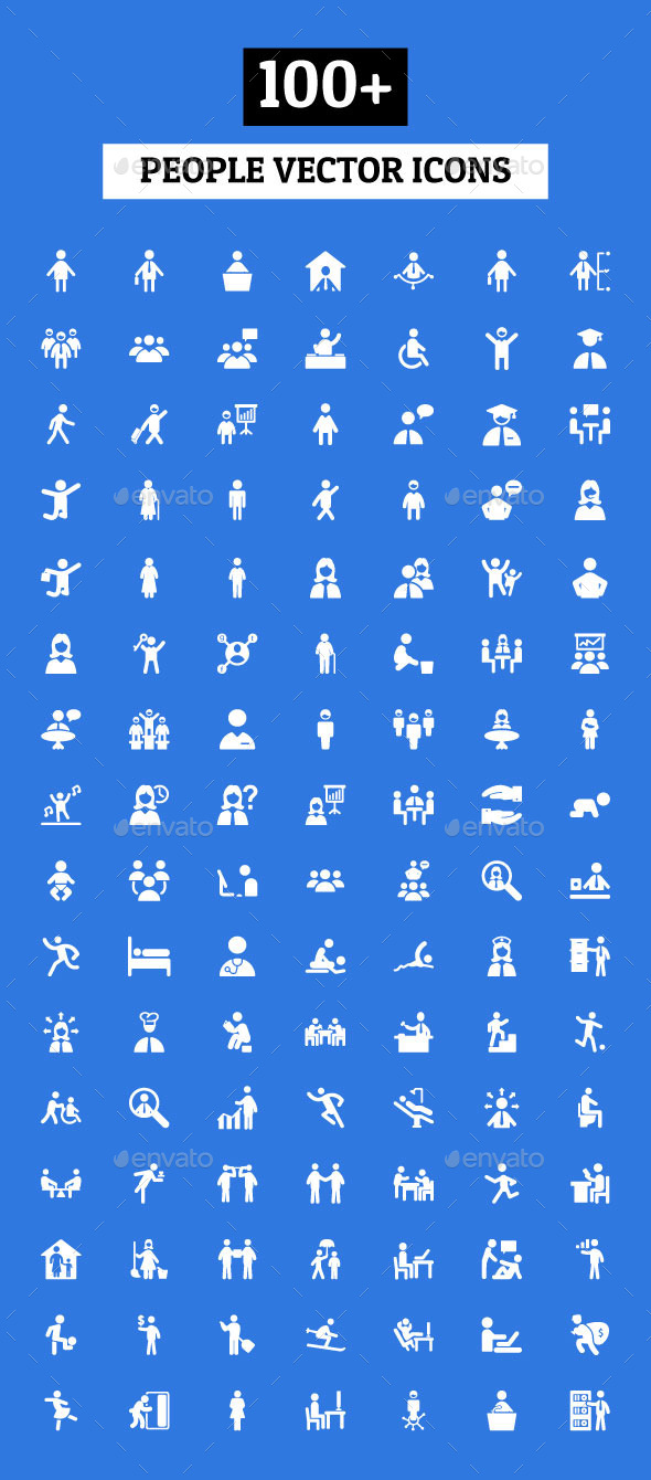 100+ People Vector Icons - People Characters
