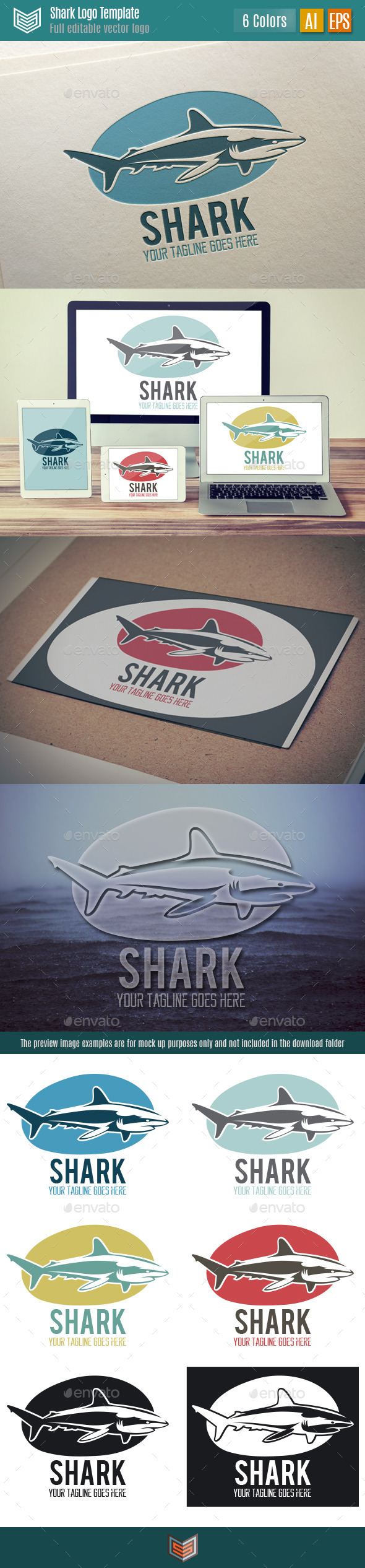 Shark Logo - Animals Logo Templates