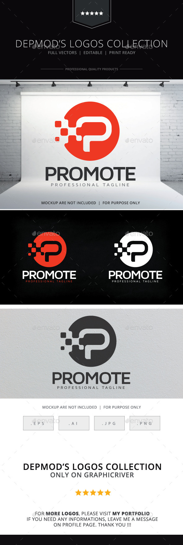 Promote Logo - Letters Logo Templates