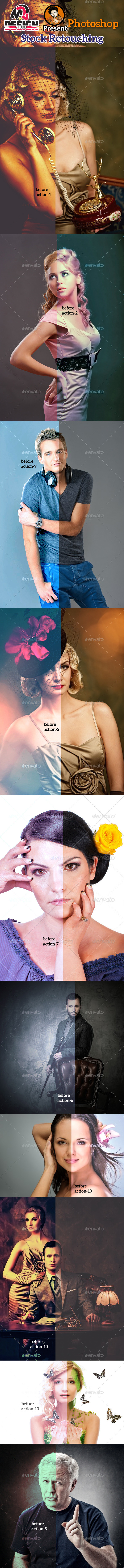 Stock Retouching Action - Photo Effects Actions