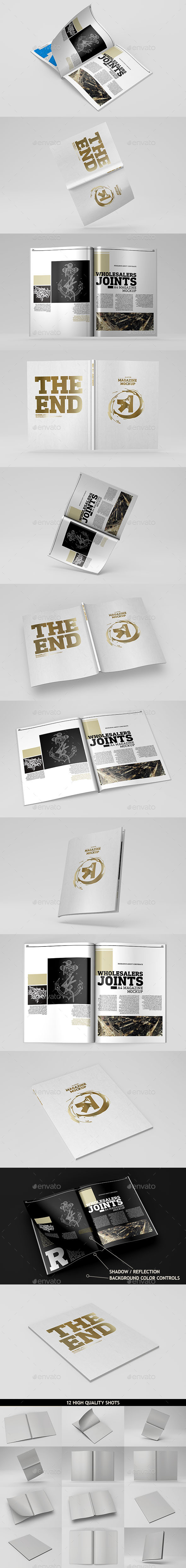 A4 Magazine Catalog Mockup - Magazines Print