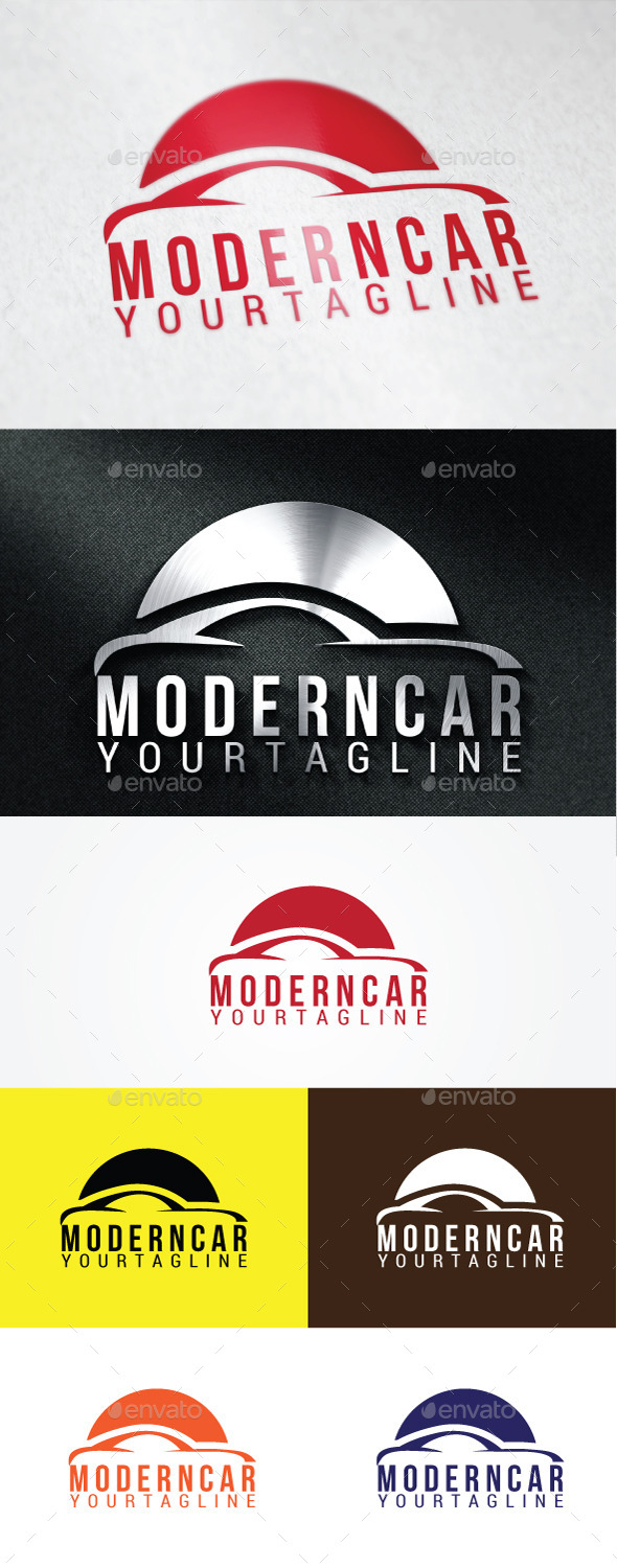 Modern Car Logo Templates - Abstract Logo Templates