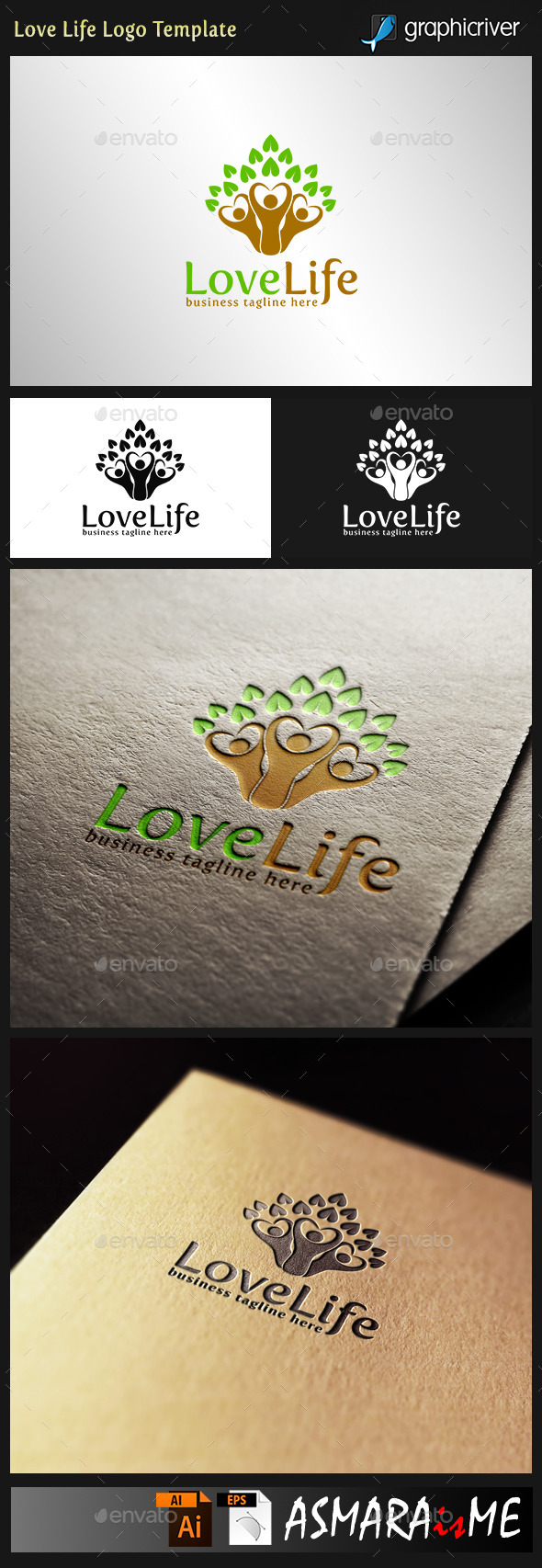Love life - Healthy Logo - Humans Logo Templates