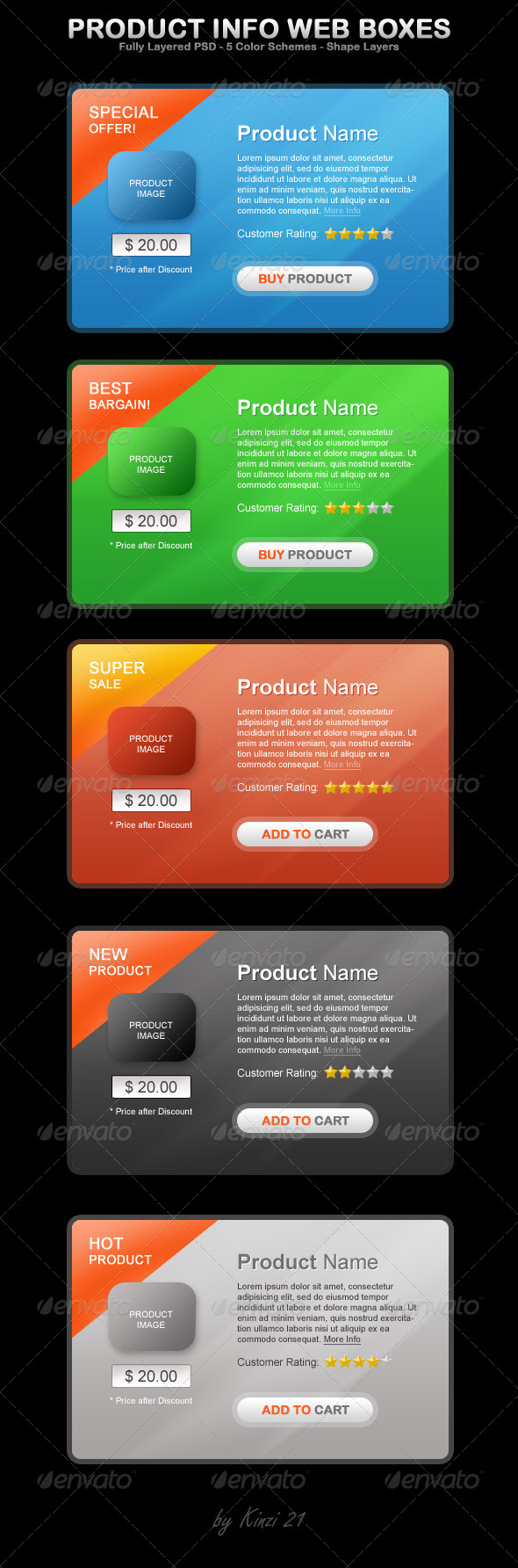 Product Info Web Boxes - Miscellaneous Web Elements