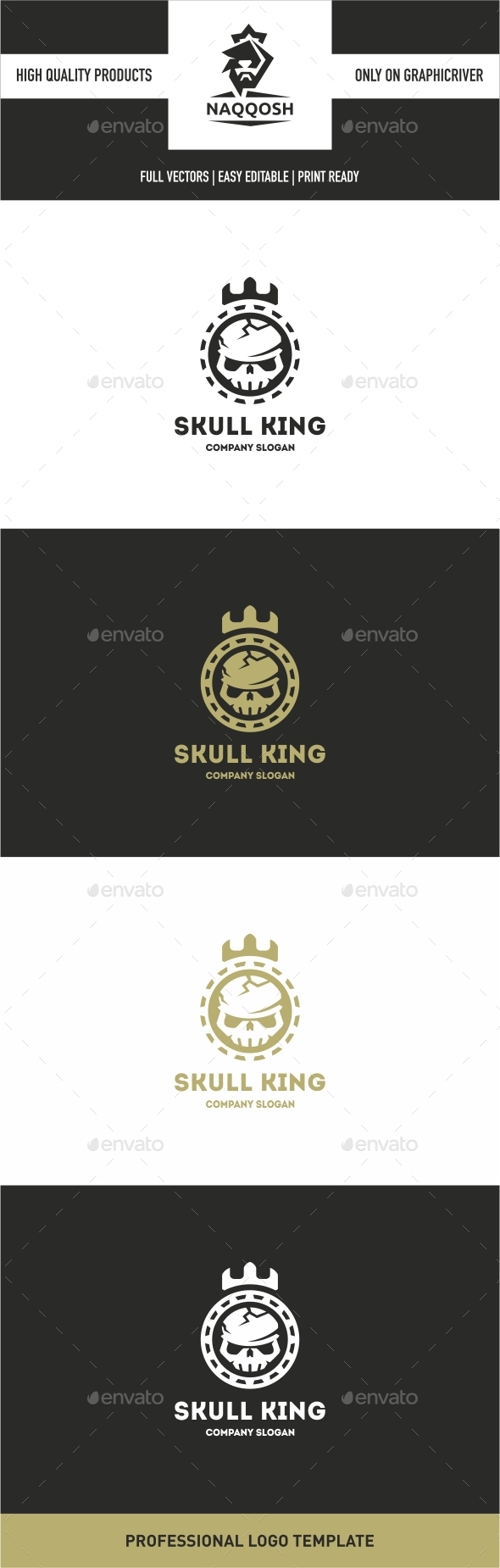Skull King - Crests Logo Templates