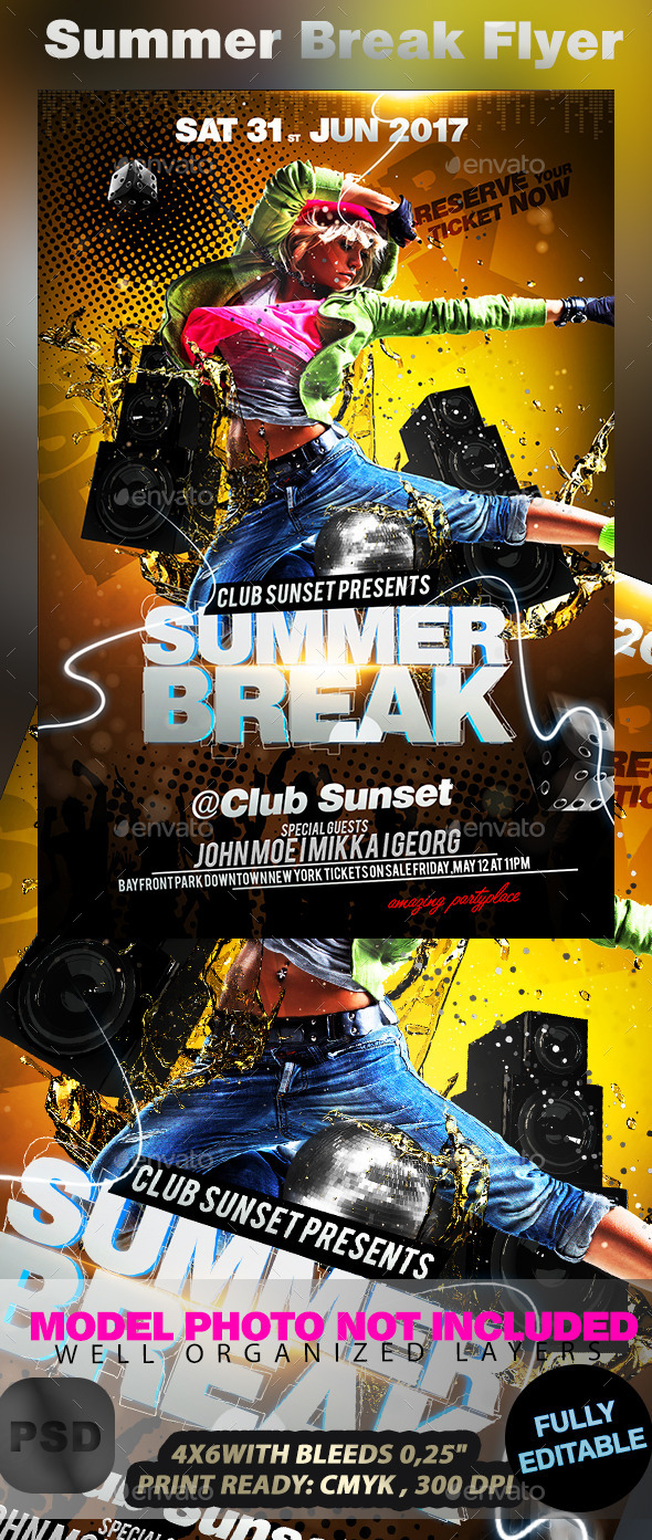 Summer Break Flyer - Events Flyers
