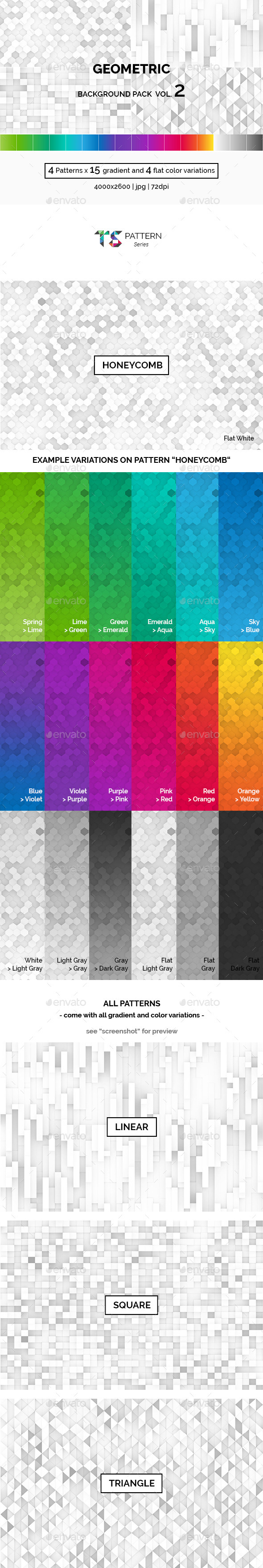 Geometric Background Pack Vol.2 - Patterns Backgrounds