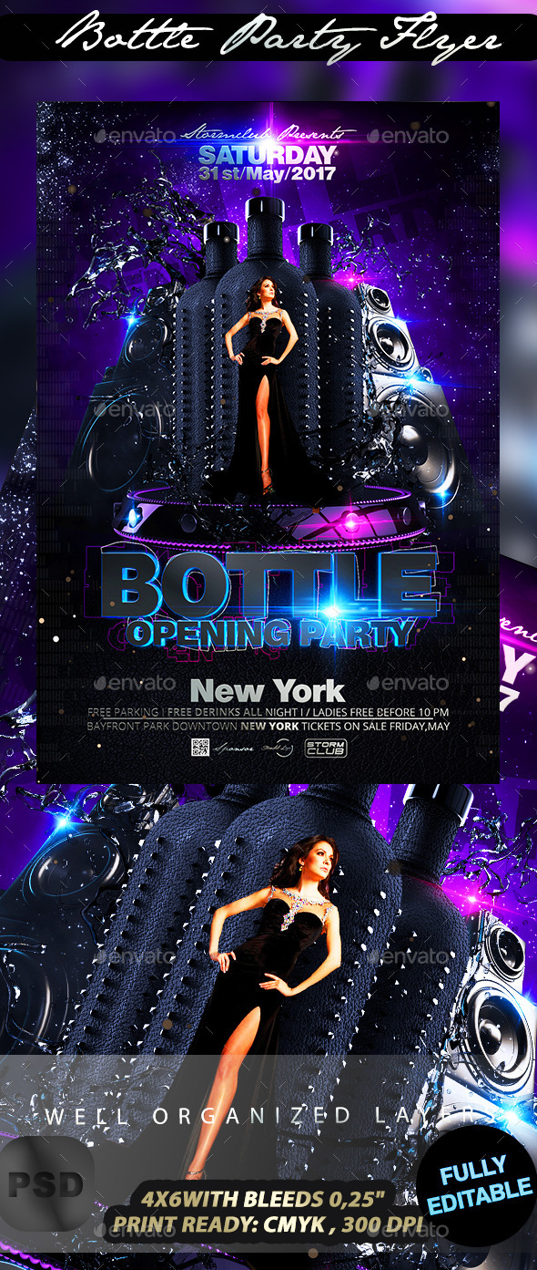 Bottle Party Flyer - Events Flyers