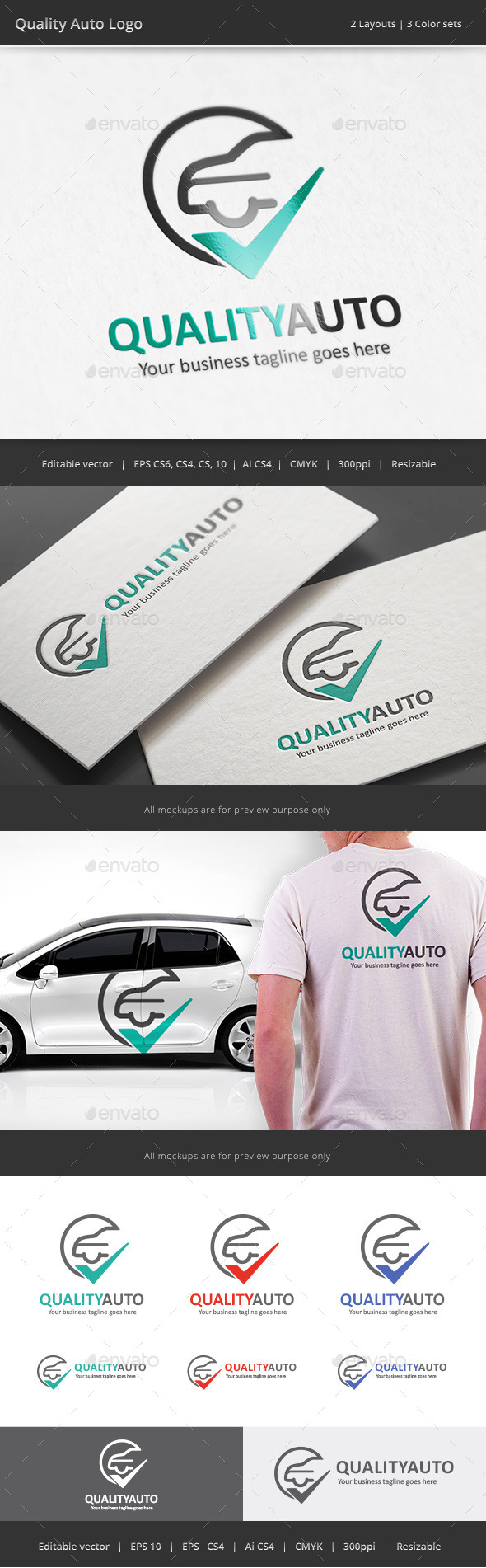 Quality Auto Logo - Objects Logo Templates
