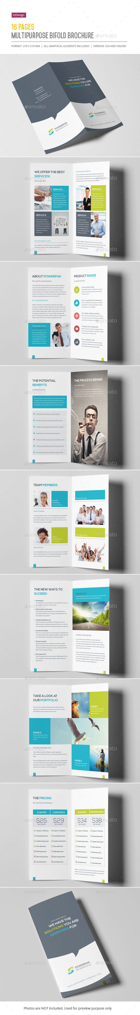 Multipurpose Bifold Brochure - Informational Brochures