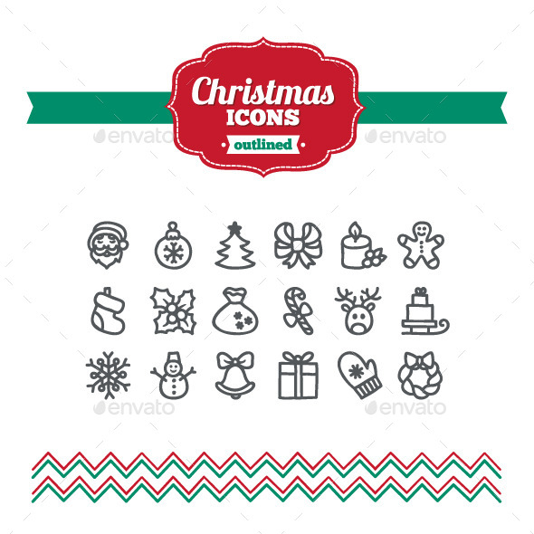 Hand Drawn Christmas Icons - Seasonal Icons