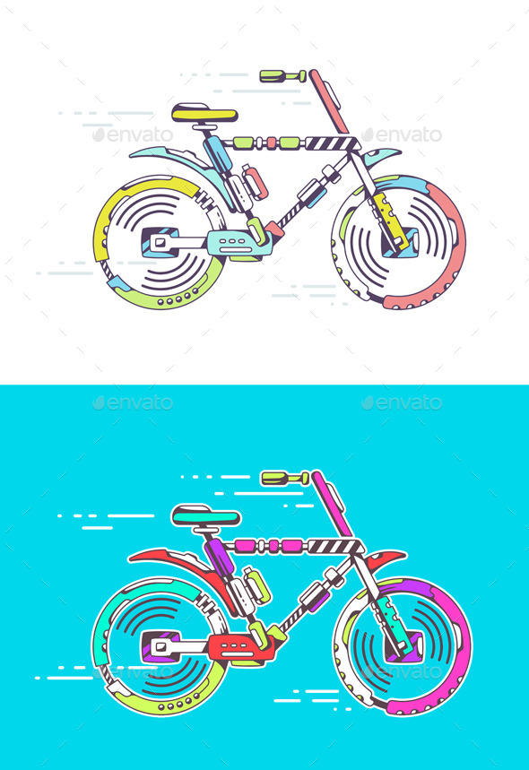 Mountain Bicycle - Sports/Activity Conceptual