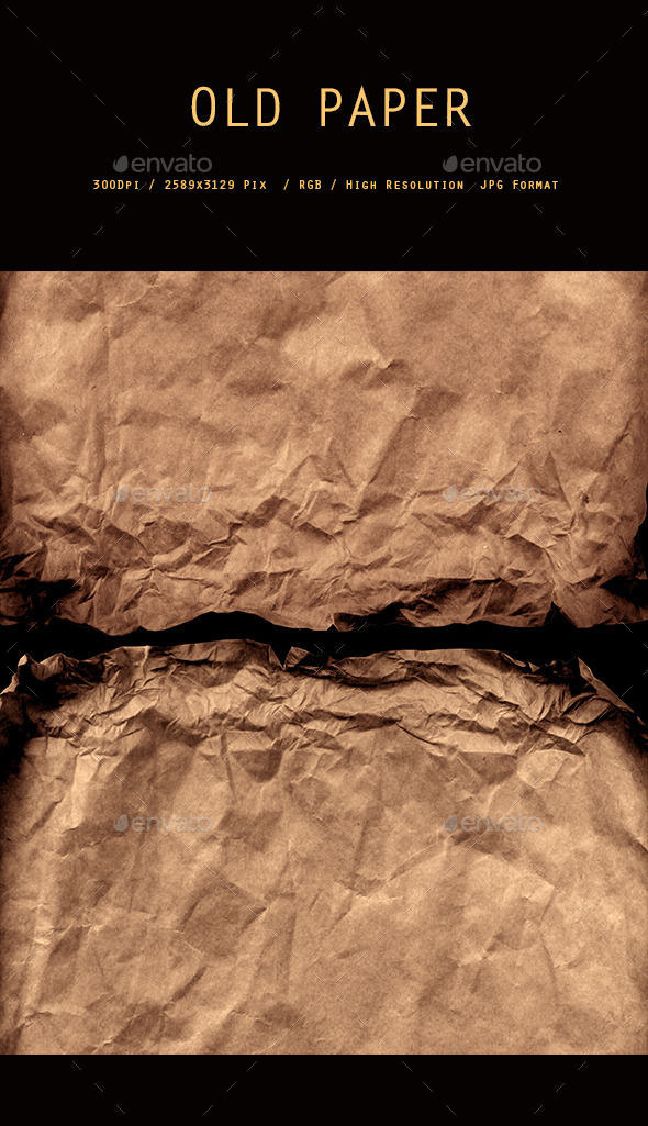 Crushed Brown Paper 0117 - Paper Textures