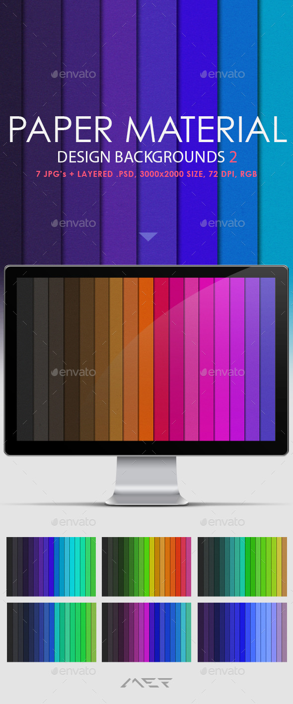 Paper Material Design Backgrounds 2 - Abstract Backgrounds