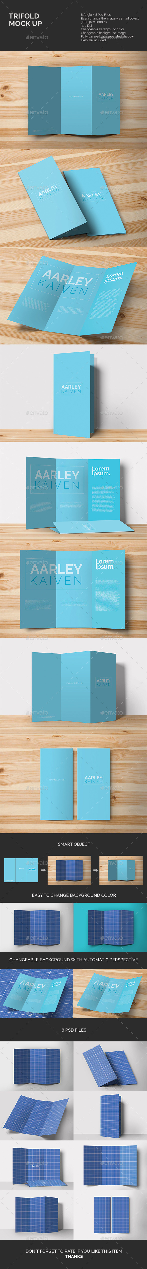 Trifold Mock-up - Miscellaneous Print