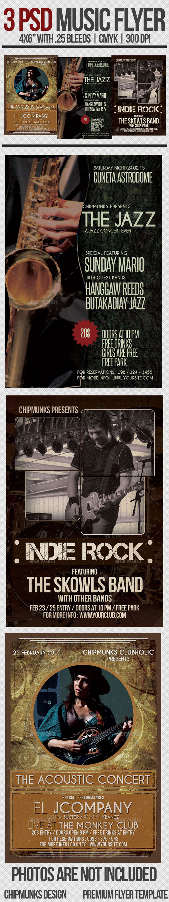 Music Flyer Bundle - Events Flyers